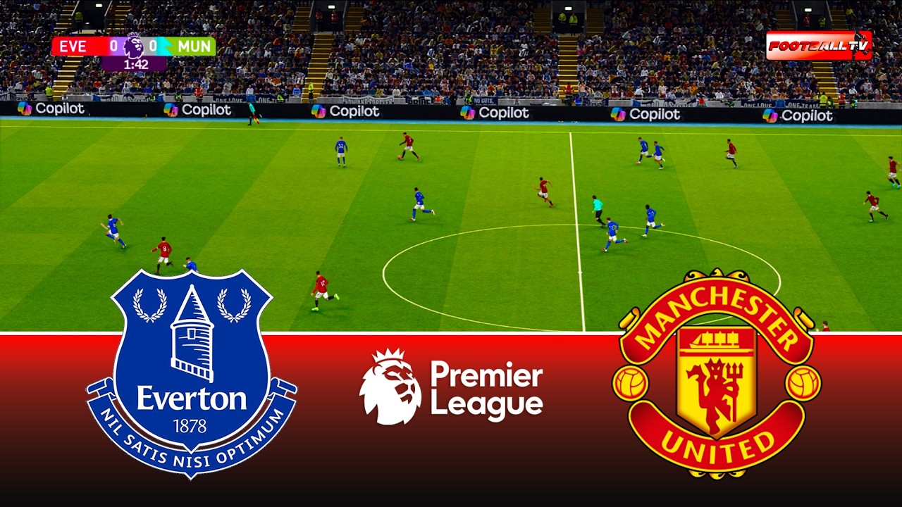EVERTON vs MAN UNITED - PREMIER LEAGUE 2025/26 EPL | Full Match All Goals | Pes 21 Gameplay PC