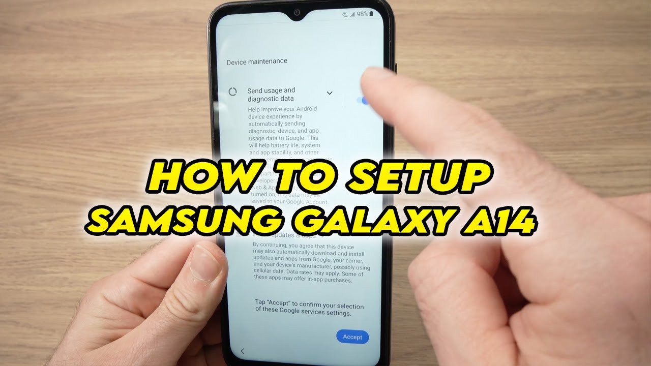 Samsung Galaxy A14: как настроить в первый раз