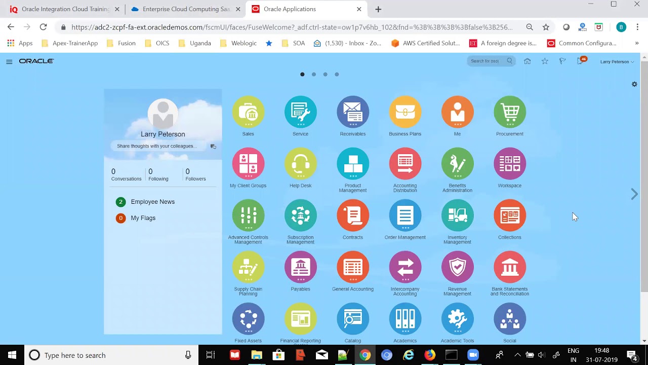 Fusion Integration using Oracle Integration Cloud (OIC)