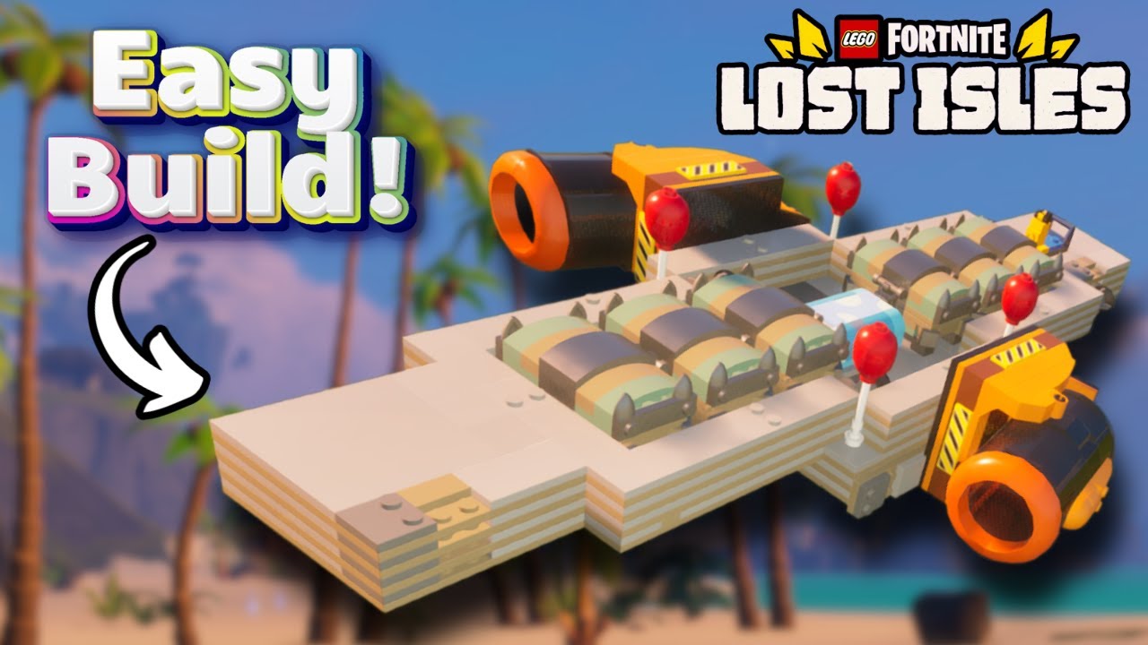 How to add CANNONS to AIRCRAFT in LEGO Fortnite!