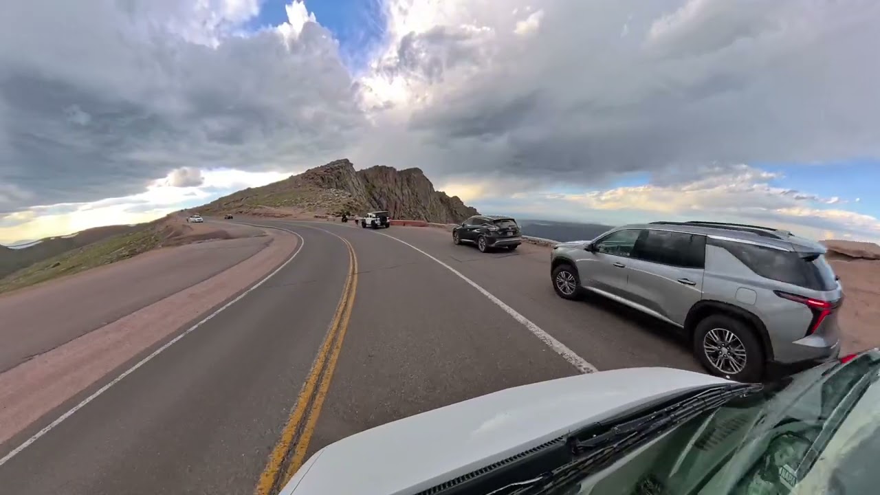Driving Down Pikes Peak