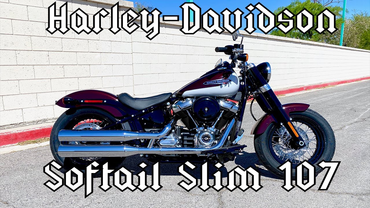 2021 Harley-Davidson FLSL Softail Slim 107 | Midnight Crimson & Stone Washed White Pearl