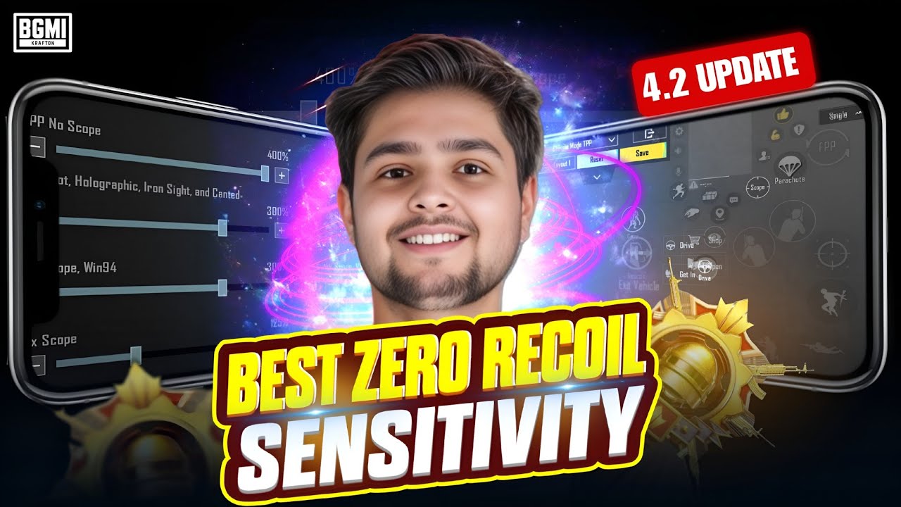 Bgmi 4.2 Update Sensitivity Settings 🔥 Best Zero Recoil Sensitivity Code PUBG / BGMI 