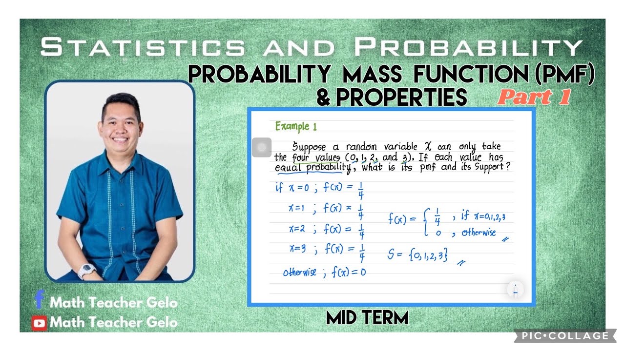 Statistics & Probability | PROBABILITY MASS FUNCTION (PMF) & ITS PROPERTIES | PART 1