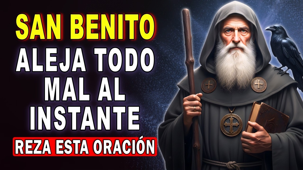 PODEROSA ORACIÓN DE SAN BENITO ✝️ PARA BLINDAR TU VIDA Y TU HOGAR DE TODO MAL 🙏