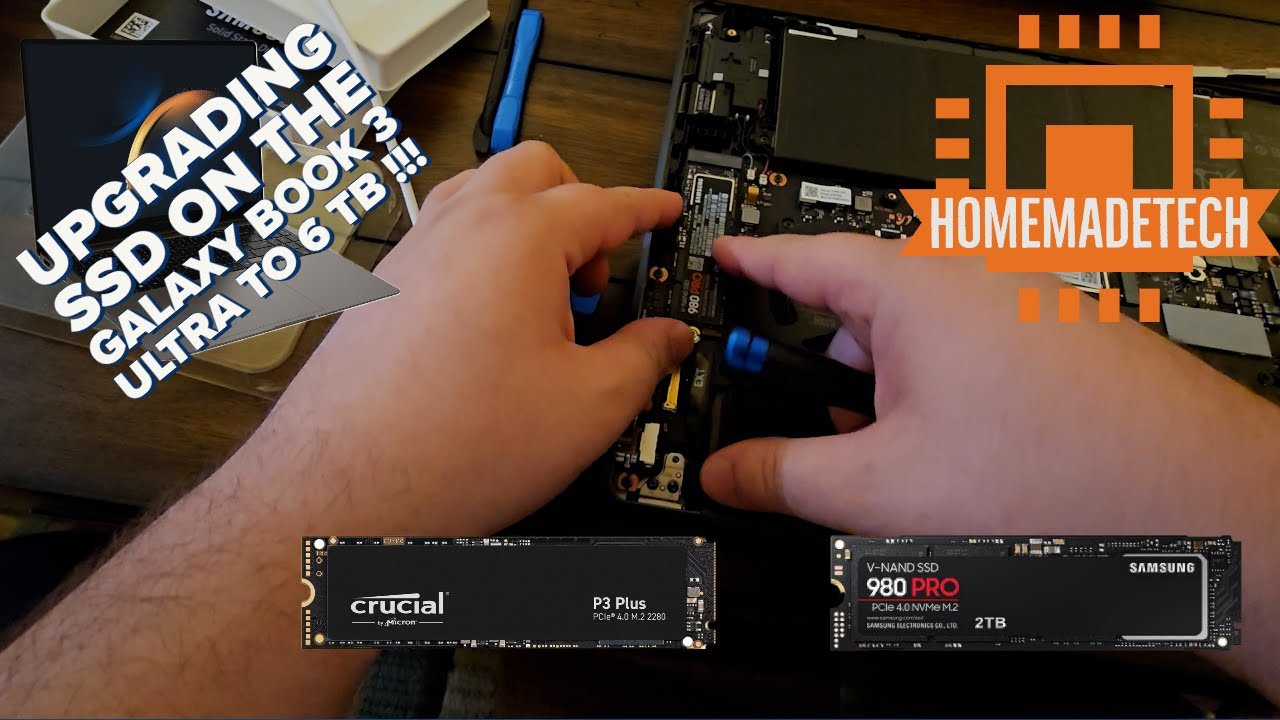 Upgrading the samsung book 3 ultra from 1 TB to 6 TB SSD. 