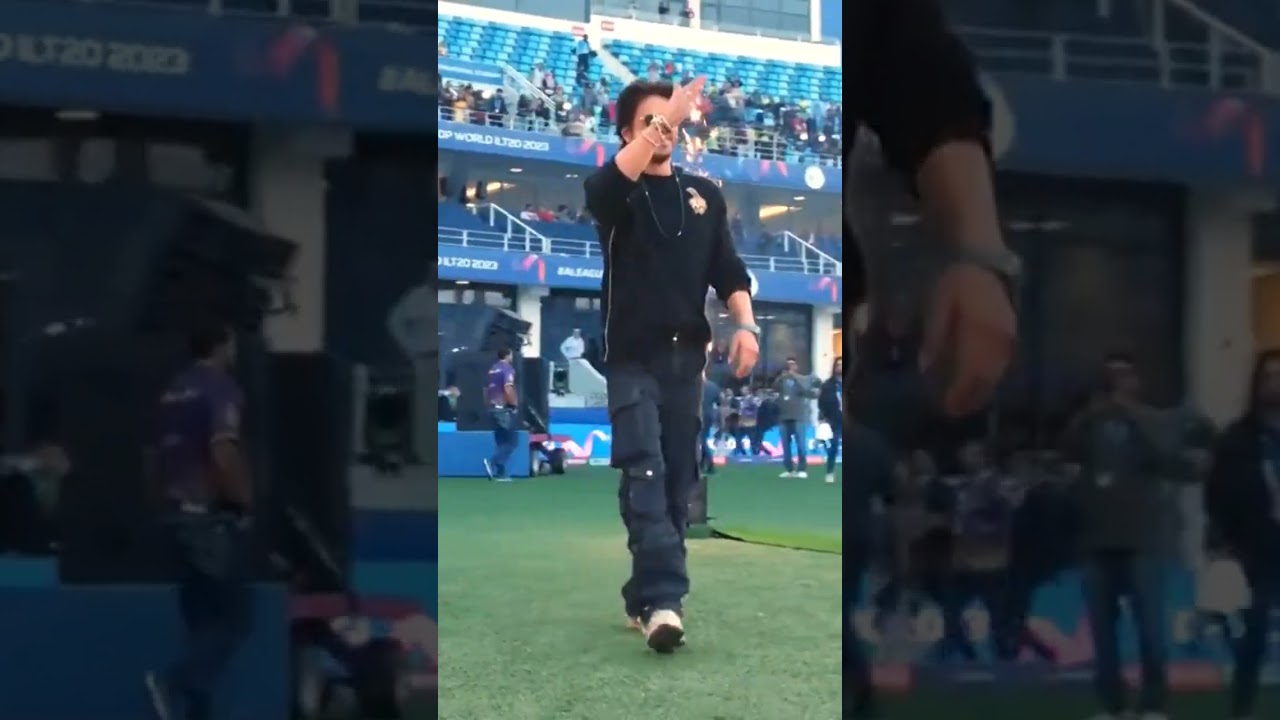 Shah Rukh Khan's entry in DUBAI for #ilt20 league 2023 #pathaan #srk #dubai