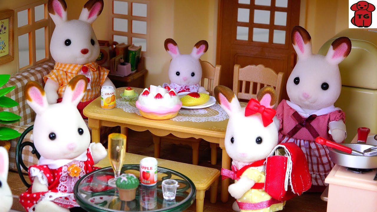 ★토이구마★실바니안 패밀리 초콜릿 토끼의 이층집/스타터가구세트 개봉기★Sylvanian Families/Cosy Cottage Starter Home★シルバニアファミリ