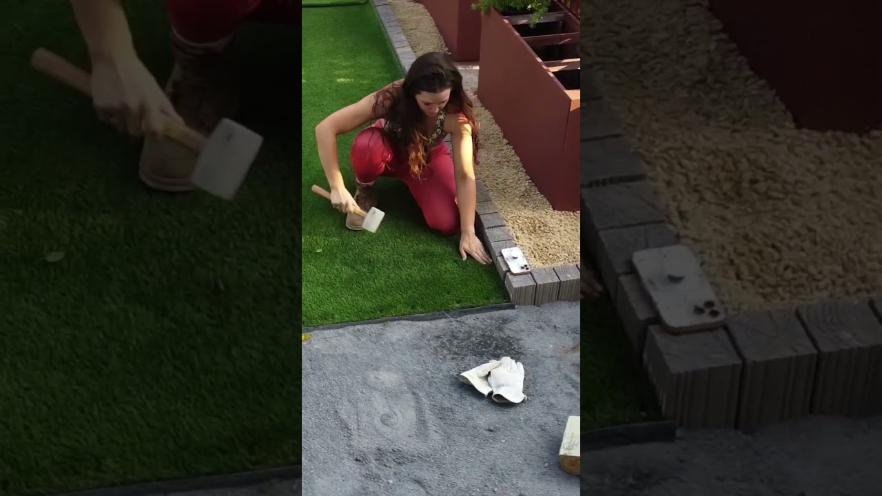 ПРЕОБРАЖЕНИЕ ДИКОГО ДВОРА: самодельный газон + полная трансформация #diyprojects #outdoorproject ...