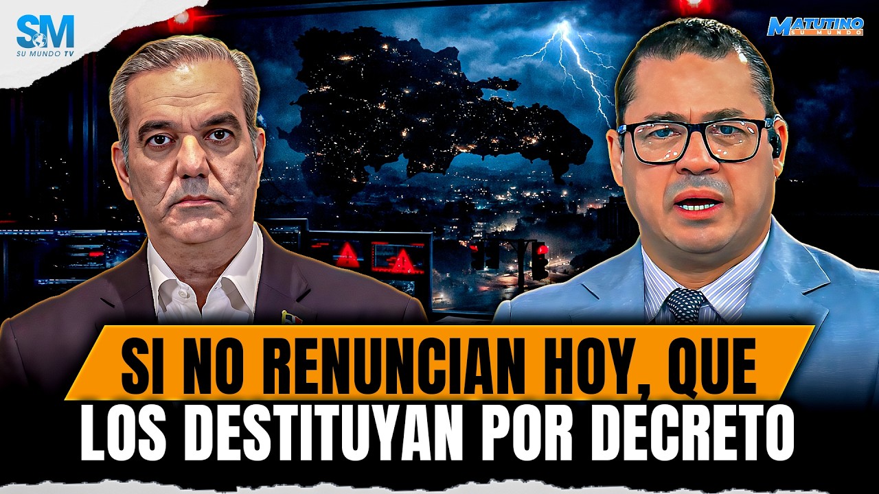 ABINADER DEBE DESTITUIR DE INMEDIATO AL EQUIPO ELÉCTRICO