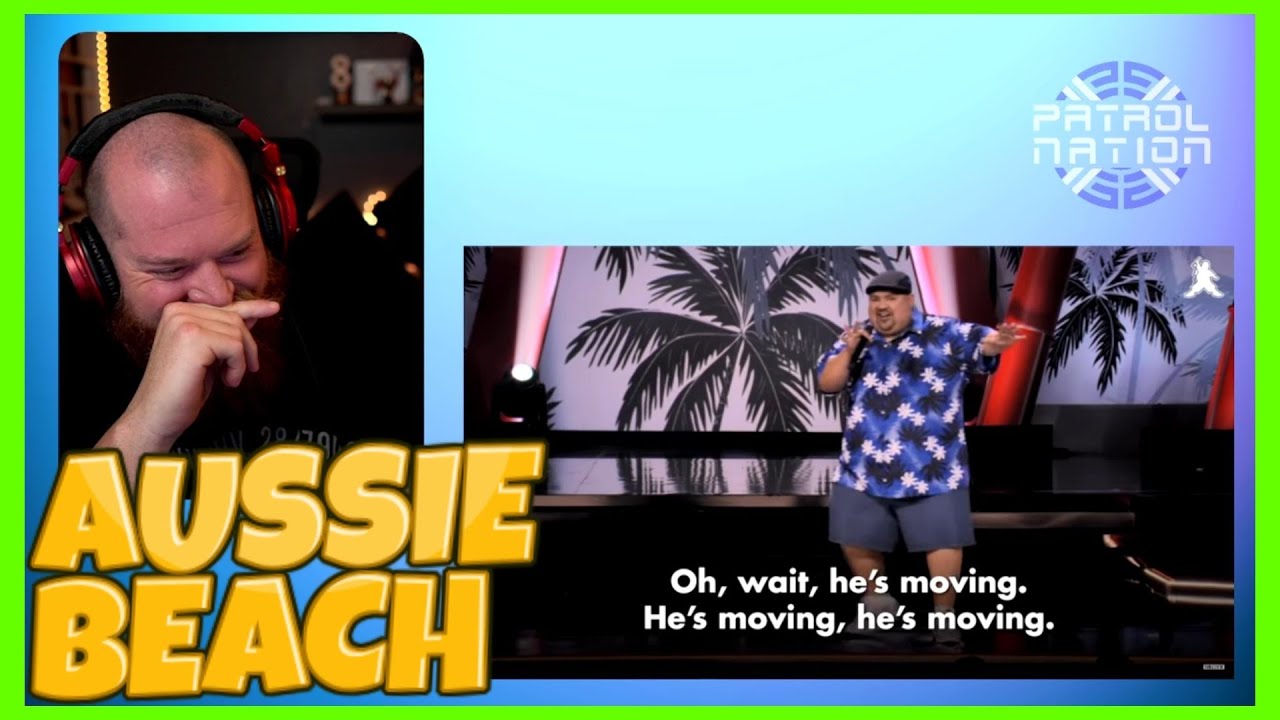 AUSTRALIAN  REACTS To Gabriel Iglesias Visiting An Australian Beach