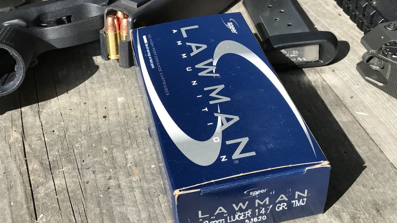9x19mm, 147gr TMJ, Speer Lawman (53620), Velocity and Function Test