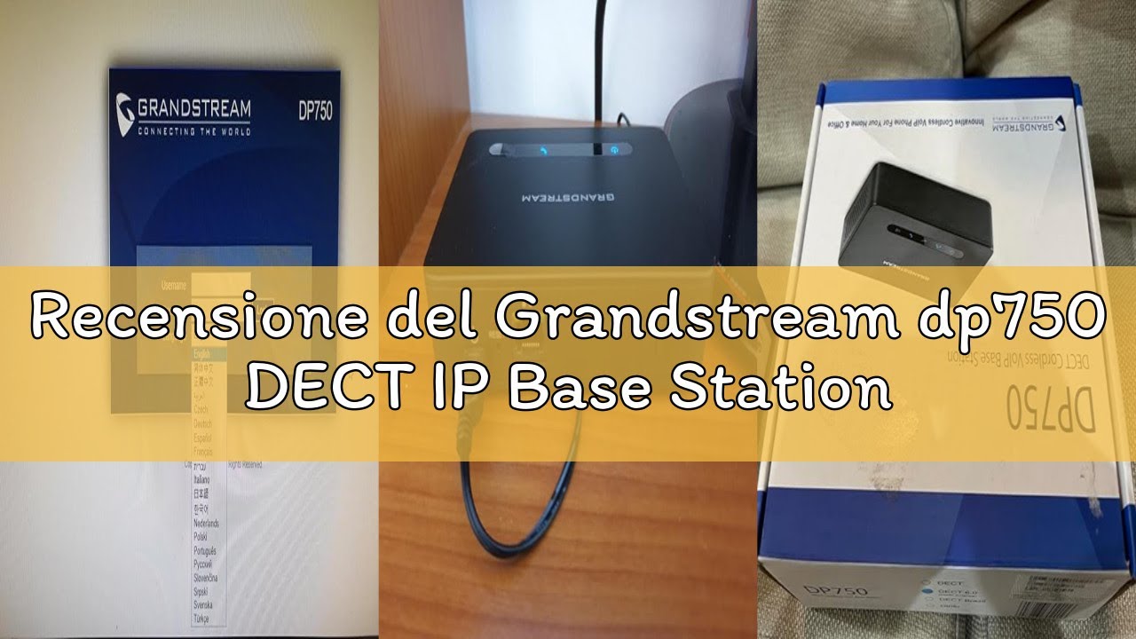 Recensione del Grandstream dp750 DECT IP Base Station