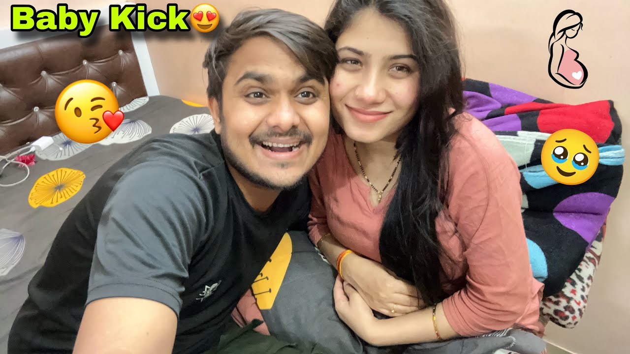 Aaj Pehli Baar Baby Ne Kick Kiya 🥹 || Hubby Or Mei Emotional || Day49