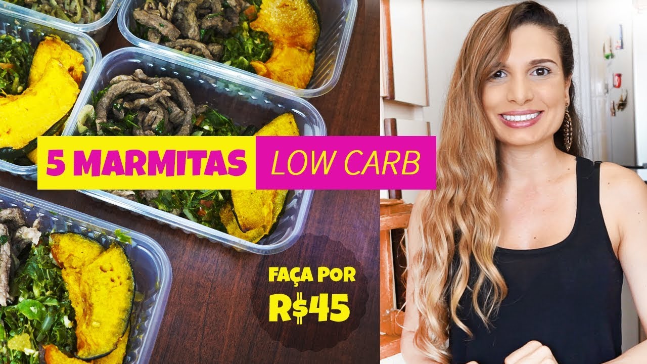 R$45 POR MARMITA - COMIDA FITNESS DA SEMANA LOW CARB - CARNE - #Ep. 4 - por Drika Oliveira