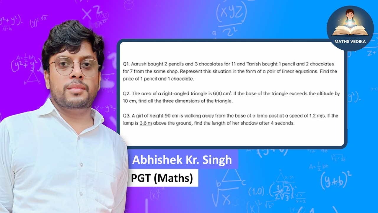 Linear Equation | CBSE CLASS 10th | CBSE Board | @MathsVedika ​