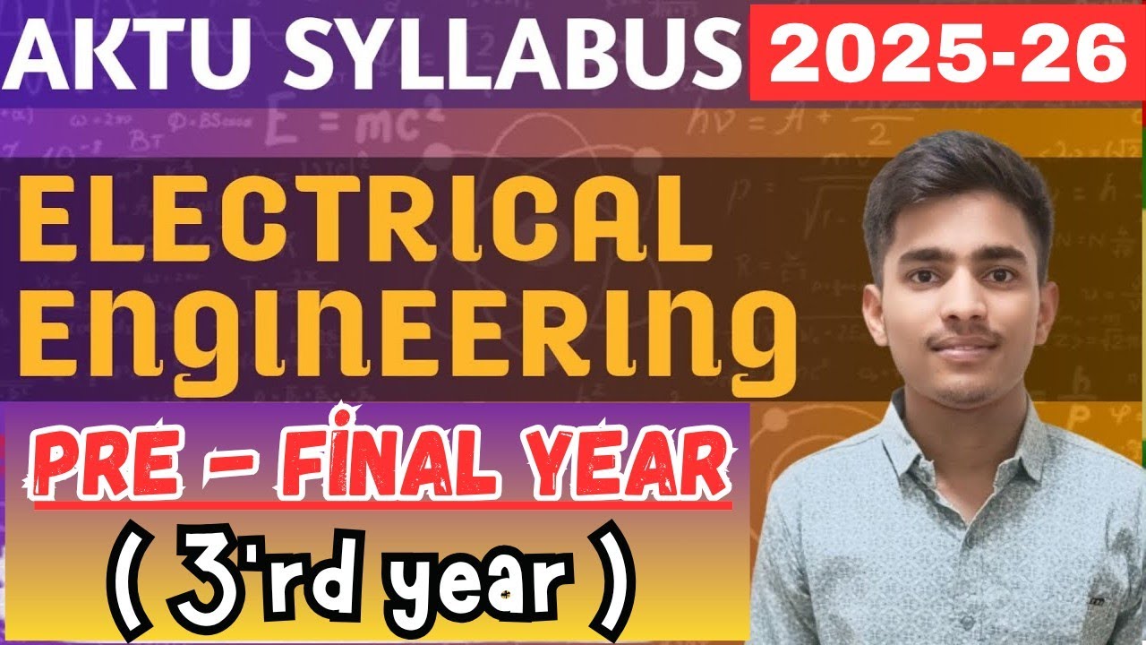 3'rd year Syllabus Electrical Engineering AKTU| Syllabus Third year Electrical Aktu #syllabus #btech