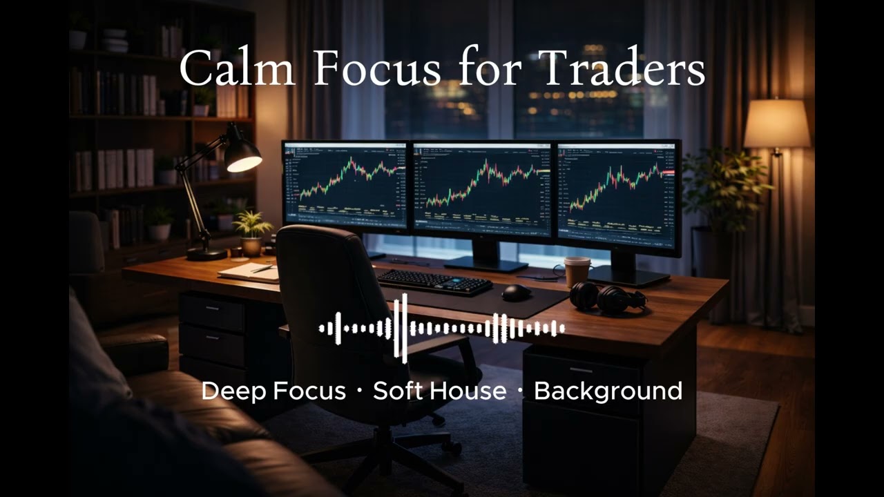 Calm Focus Trading Music  Deep Soft House for Traders (1 Hour)
