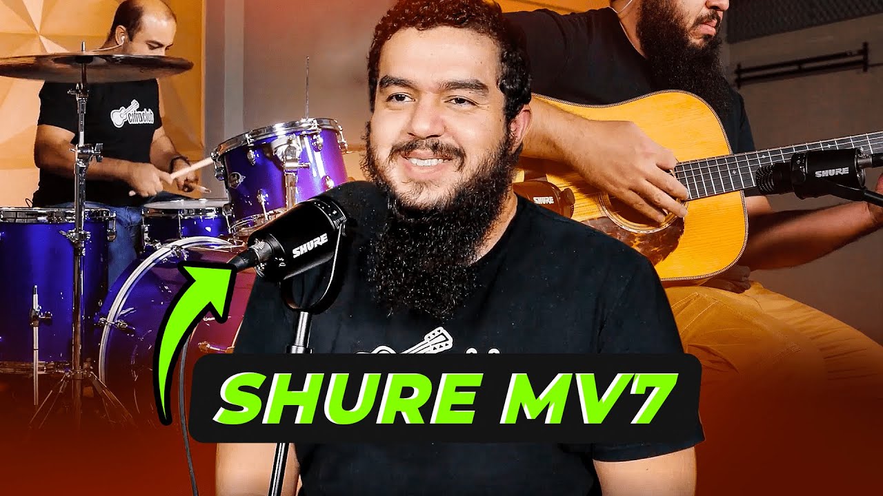 GRAVAMOS UMA BANDA SÓ COM ESSE MIC DE PODCAST | Shure MV7