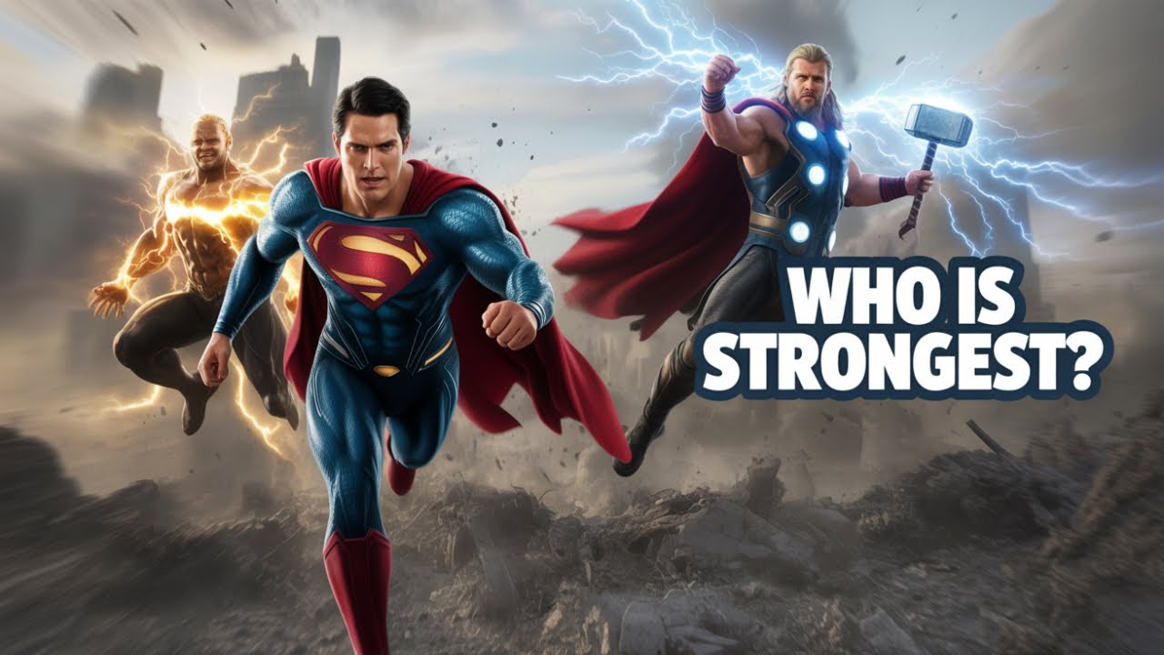 Superman vs Black Adam vs Thor - Realistic Power Scaling