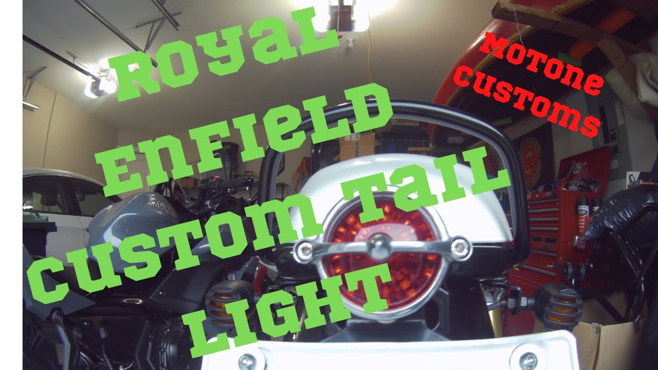 🇬🇧  Royal Enfield Continental GT Interceptor 650 Motone Customs Cafe Racer Tail Light Mod