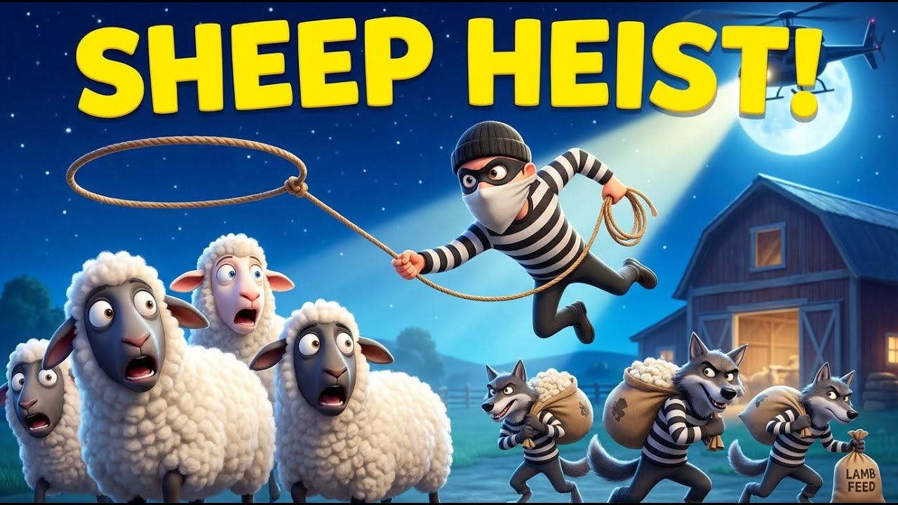 Sheep Vanished! 🐑 | Wolves Grab Wool 🧶 & Lamb Feed 🥣 | Helicopter Circles 🚁