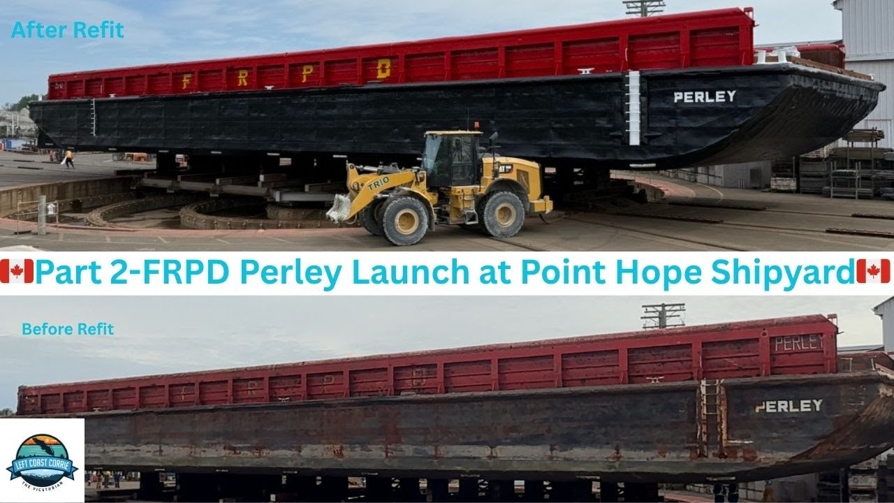 Grime to Shine! Watch This Barge Launch After Refit at Point Hope Shipyard