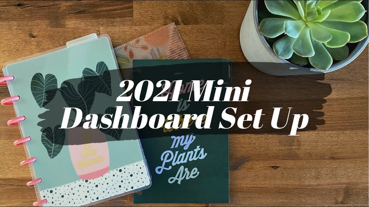 2021 Mini Dashboard Layout Planner Set Up | On the Go Planner