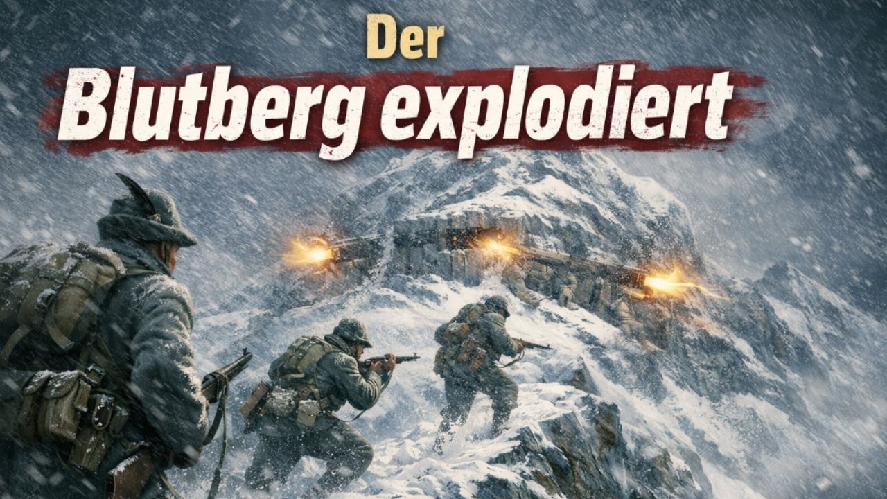 Die Schlacht am Blutberg als der Col di Lana explodierte