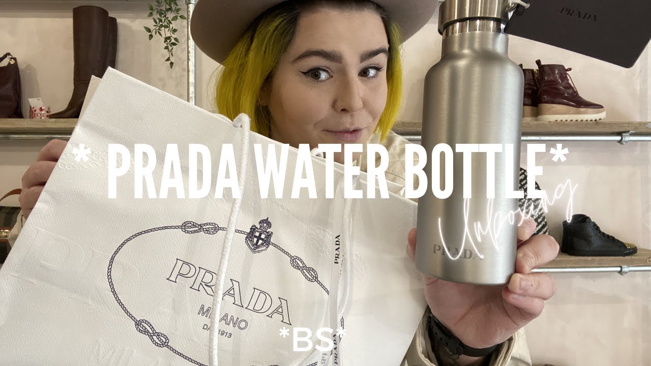 PRADA WATER BOTTLE UNBOXING AND REVIEW | LUXURY SHOPPING HAUL | LUXURY REVIEW | LUXURY THRIFTING