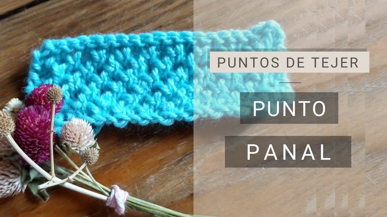 Cómo tejer punto panal fácil a dos agujas 🧶 Punto fácil e ideal