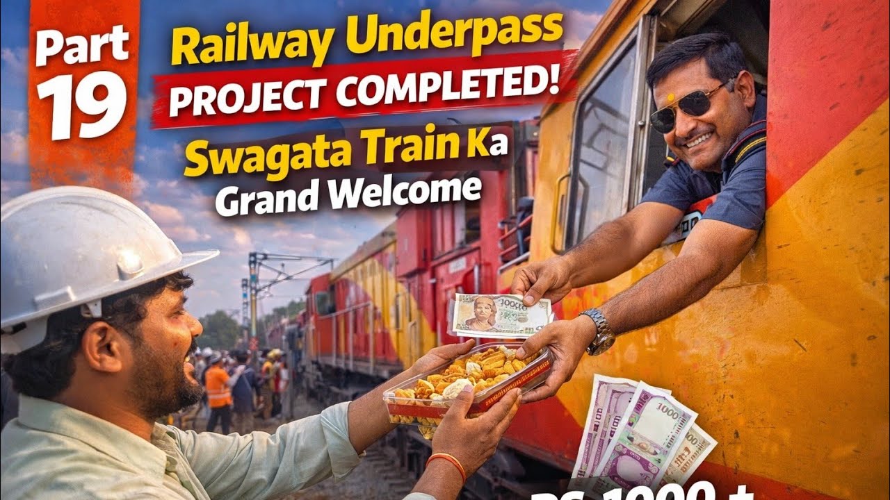 Railway underpass box launching work completed Full video Part 19  #railway #train #business 