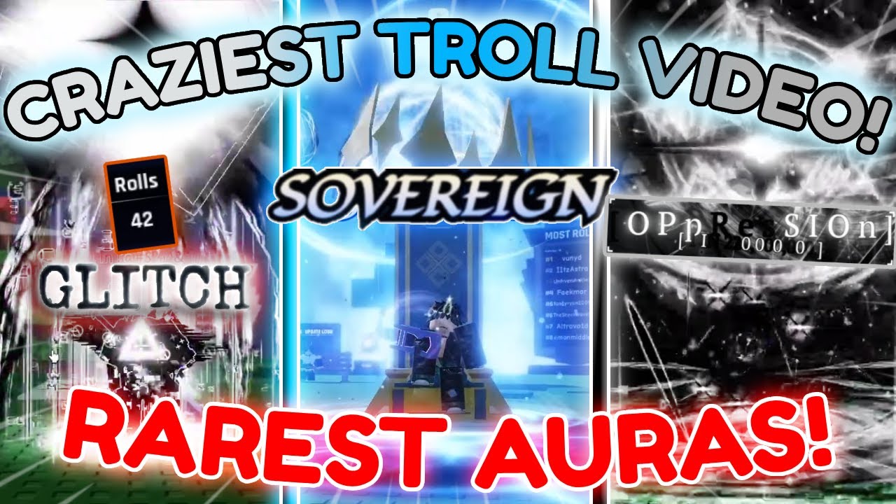 THIS IS THE CRAZIEST TROLLING VIDEO IN ALL OF SOL'S RNG! (GLITCH, SOVEREIGN + OPPRESSION)