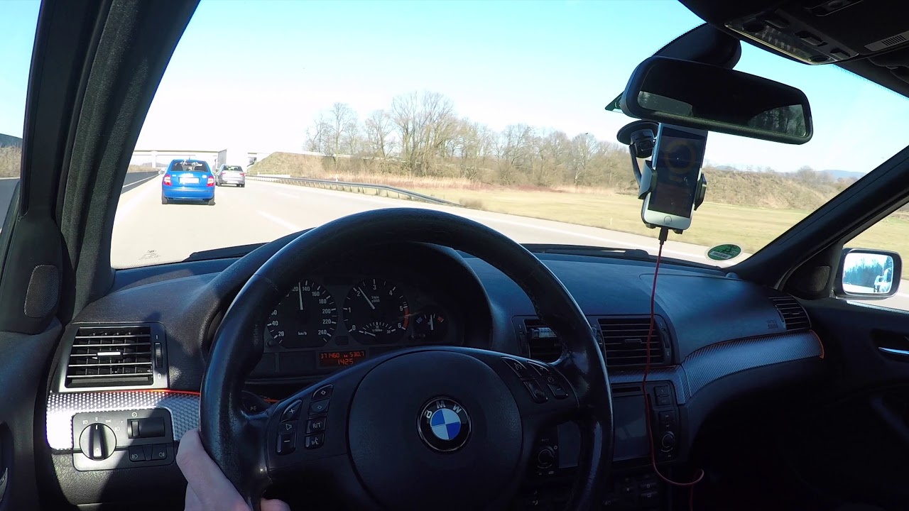 BMW E46 330d POV Autobahn Top Speed