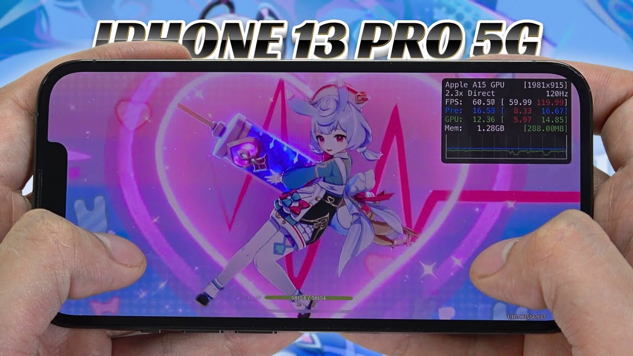 iPhone 13 Pro test game Genshin Impact Max Graphics 2025 | Highest, 120 FPS