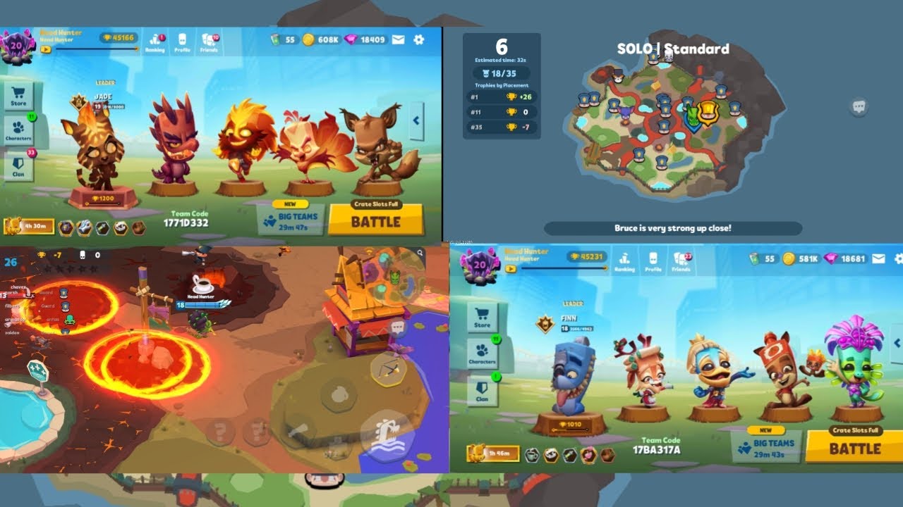 Zooba Lava Maps Volcano Fire Skin Squad Lava Skin Gameplay
