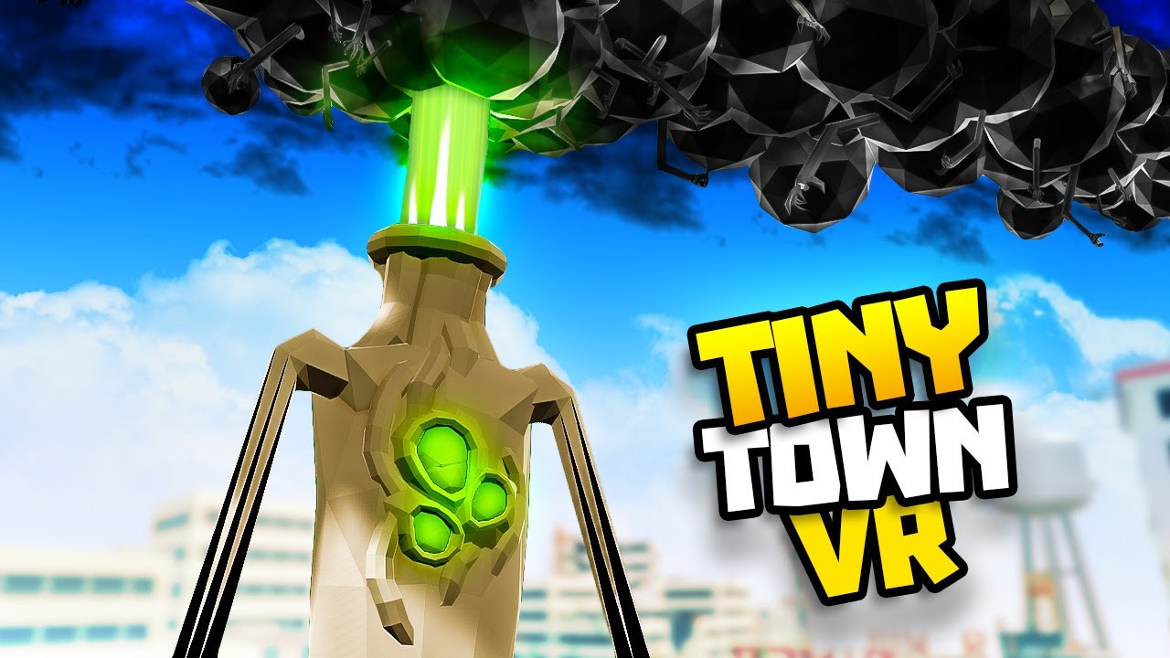 I Built CHIMNEY HEAD In TINY TOWN To Crush Humans - Tiny Town VR