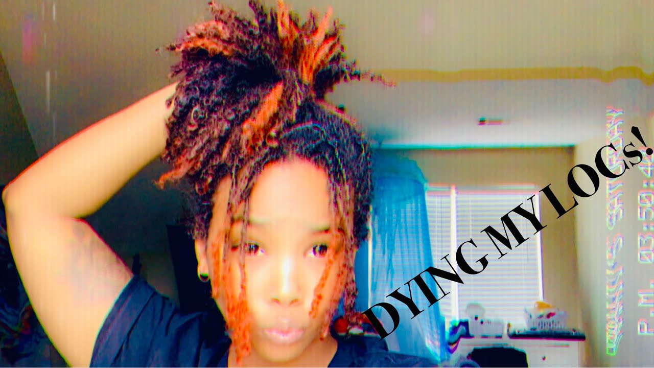 DYEING MY LOCS ORANGE | WITHOUT BLEACH