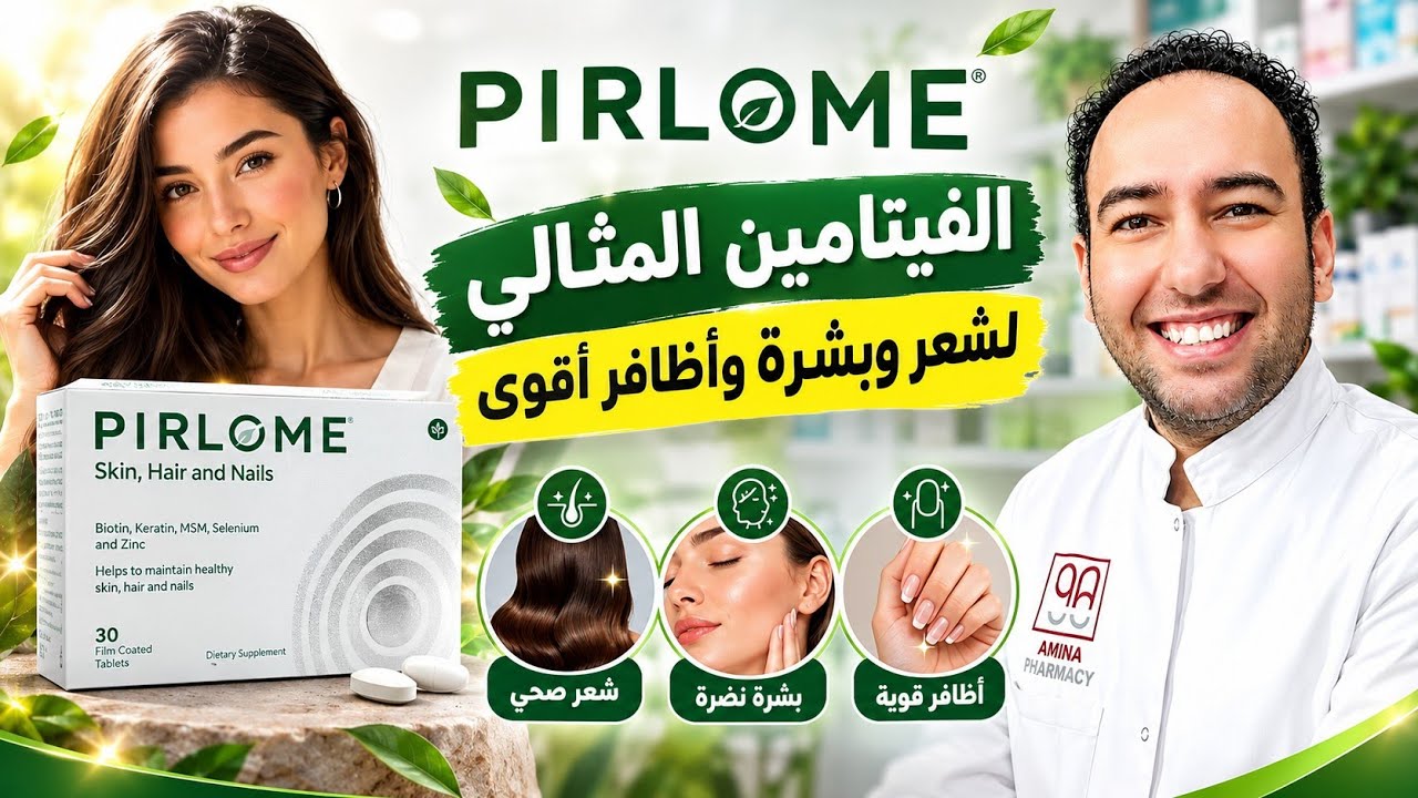 اكتشفي أسرار فيتامين بيرلوم معجزة لصحة شعرك، بشرتك، وأظافرك Pirlome_دكتور عيسوي