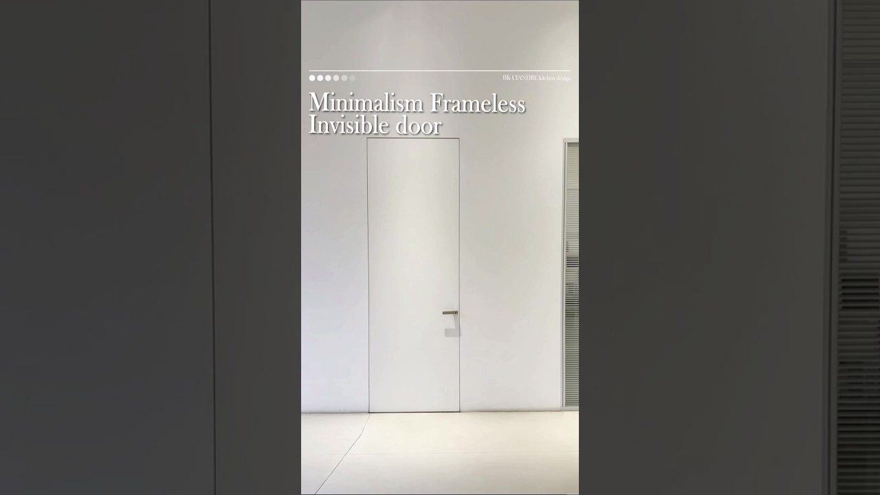 Minimalist frameless invisible door#invisibledoor #concealeddoors #flushdoor #doorfactory #doors