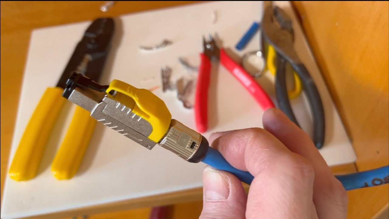 Terminate Cat8 with RJ45  Ethernet Plug (Part 1)