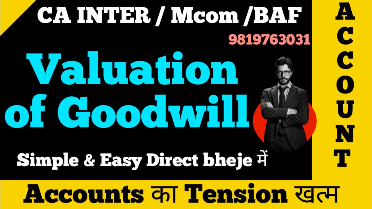 Super profit Method goodwill |VALUATION OF GOODWILL |TYBAF SEM 5 |MCOM Nep| CA