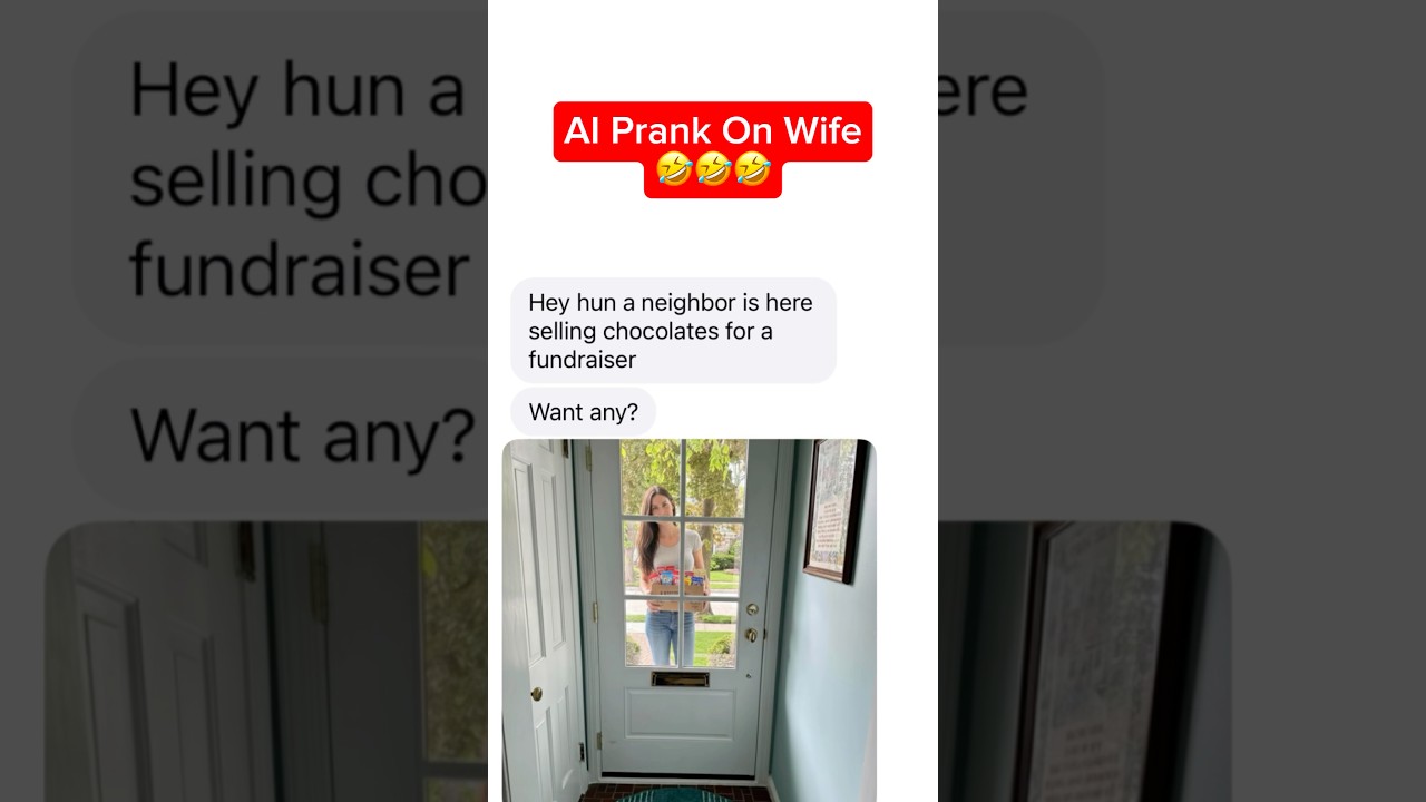 AI Prank On Wife! Watch The End 🤣🤣🤣 #pranks #shorts