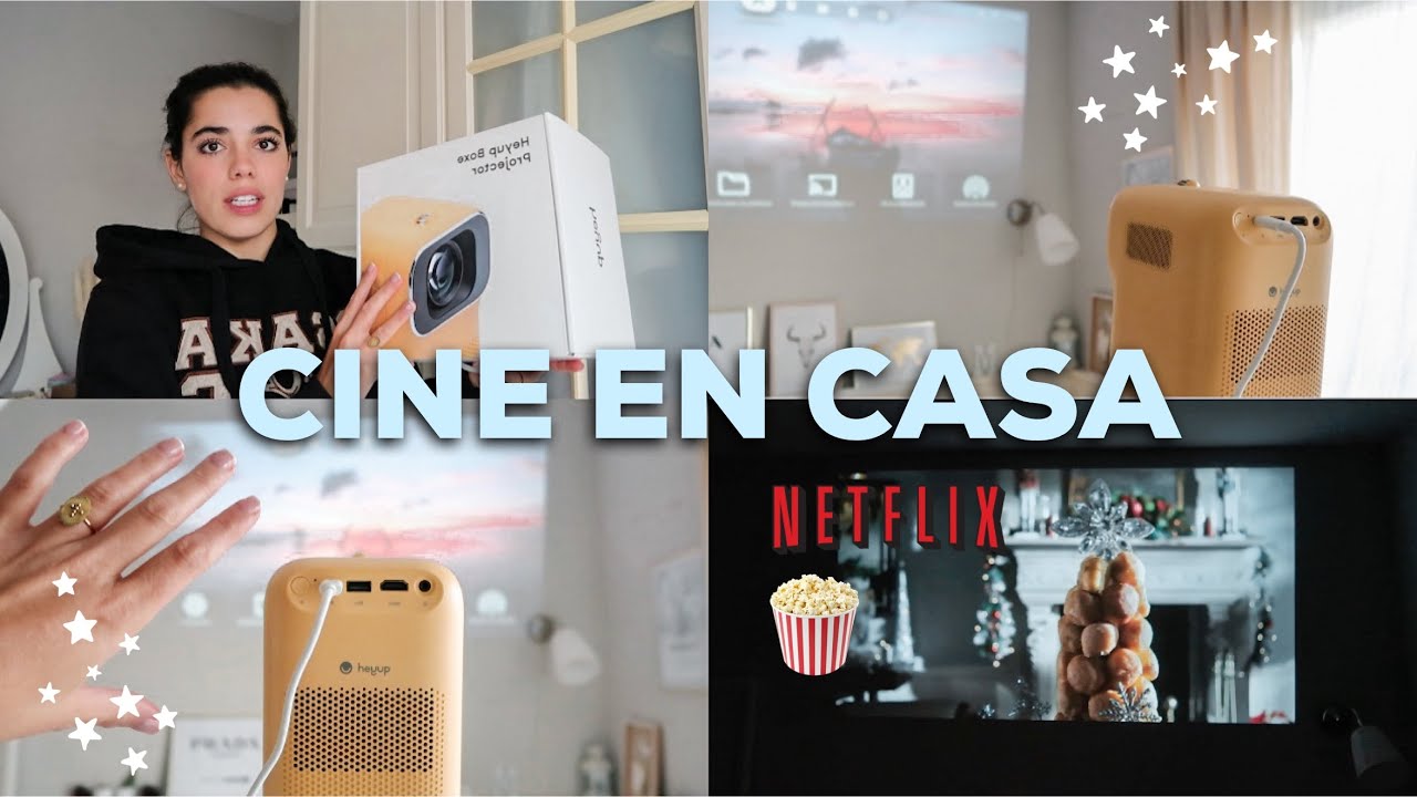 CINE EN CASA 📽️ reseña del proyector viral en Tiktok *Heyup Boxe Smart Projector* | @museecoco