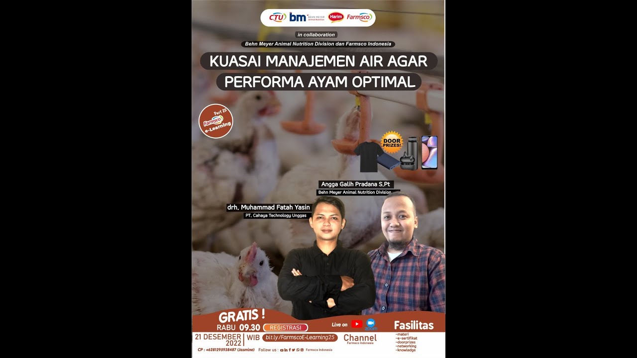 Farmsco E-Learning #25 : Kuasai Manajemen Air Agar Performa Ayam Optimal