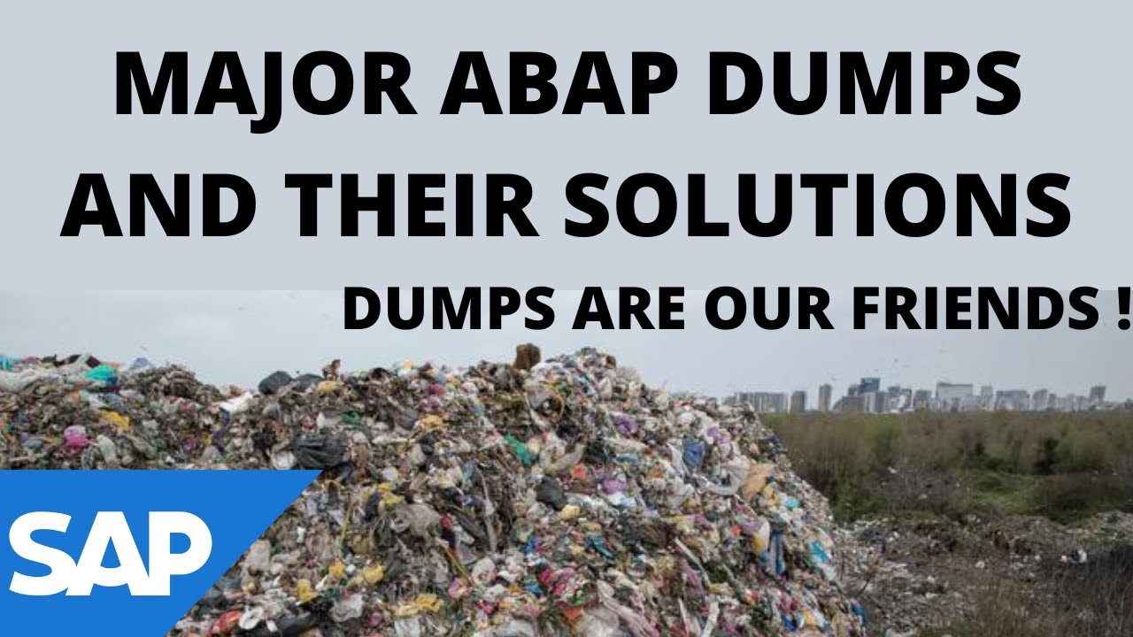 ABAP Dumps | Basics of Dumps | How to Fix Dumps | Dumps are Friends in ABAP | SE38