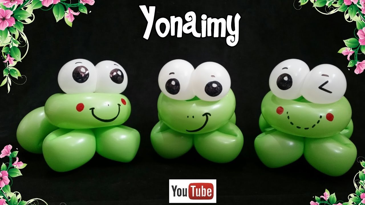 RANITA  BEBE HECHA CON GLOBOS  260 . -  BALLOON  BABY FROG.