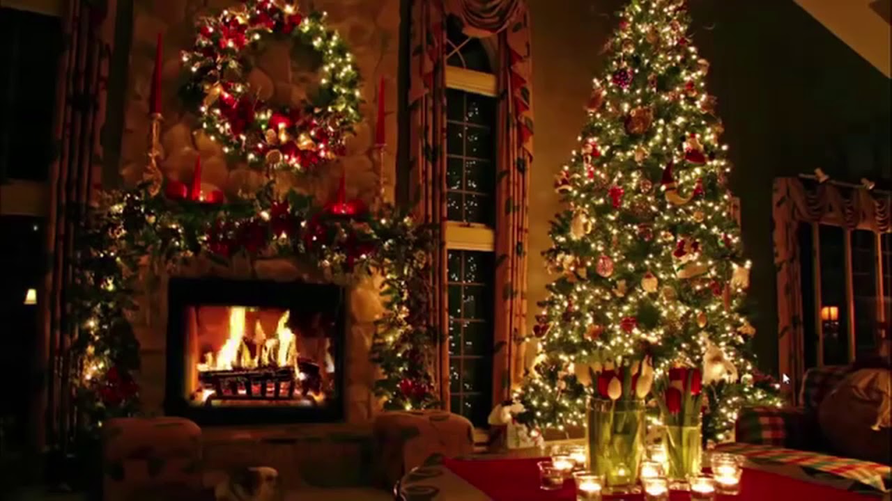 Classic Christmas Music with an Amazing Fireplace and Beautiful Background (Over 5 hours) (2020)