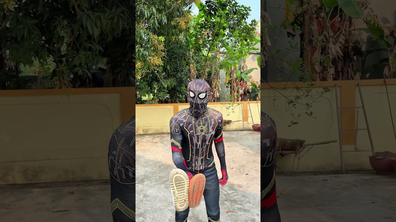 Spider-Man Accidentally Wears a Cute Girl&rsquo;s Slippers 😂🕷️👡