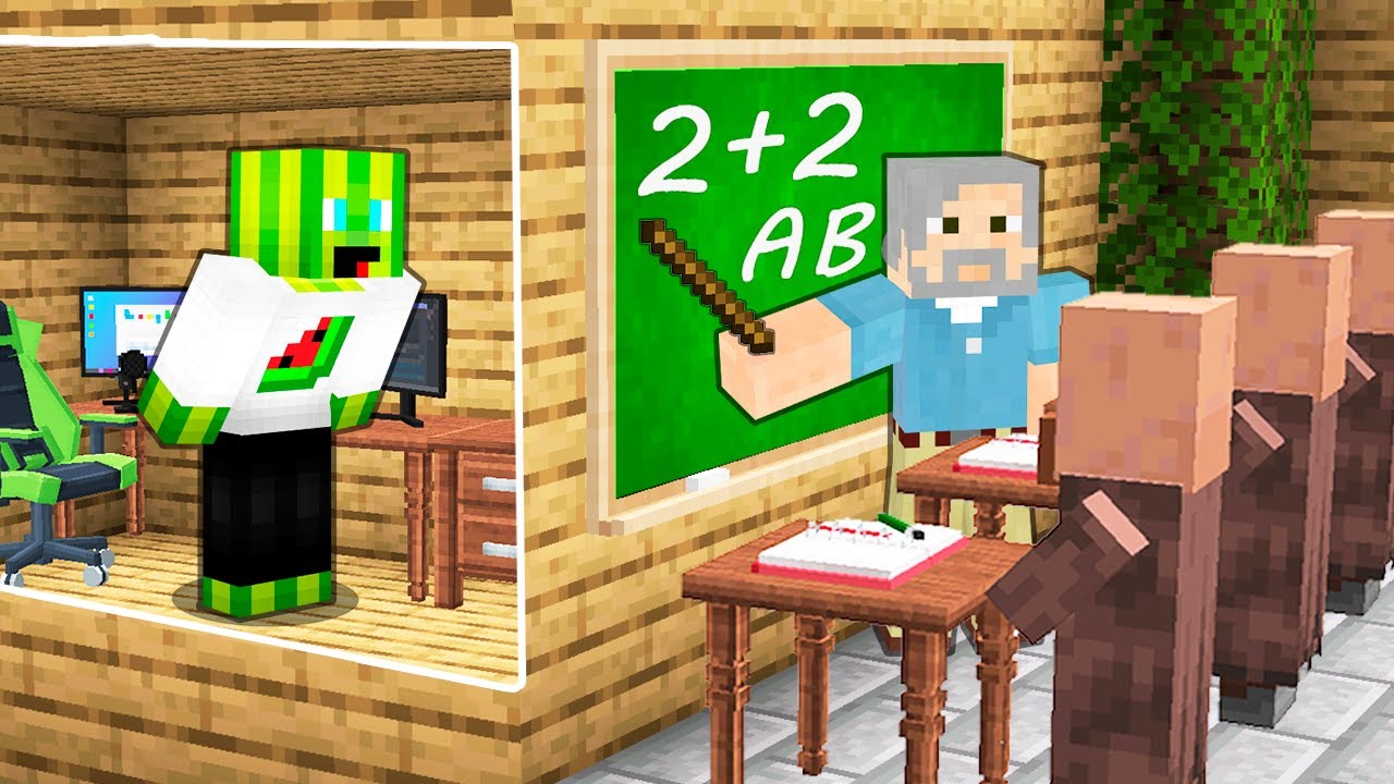 Я ПОБУДУВАВ СЕКРЕТНУ КІМНАТУ В ШКОЛІ У МАЙНКРАФТІ